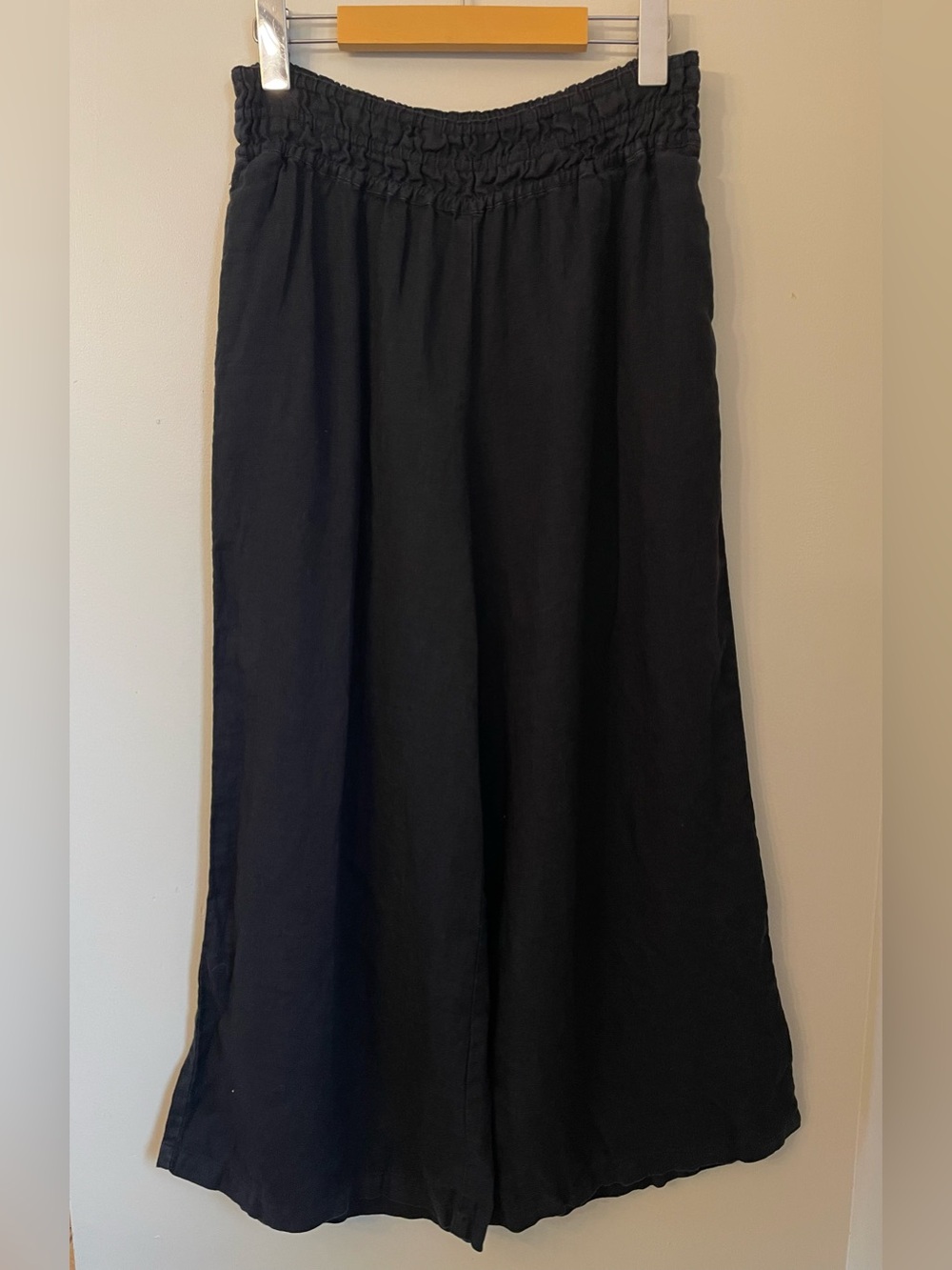 Anthropologie Somerset 100% Linen Pull-On Pants Size XS Black - Picture 2 of 15